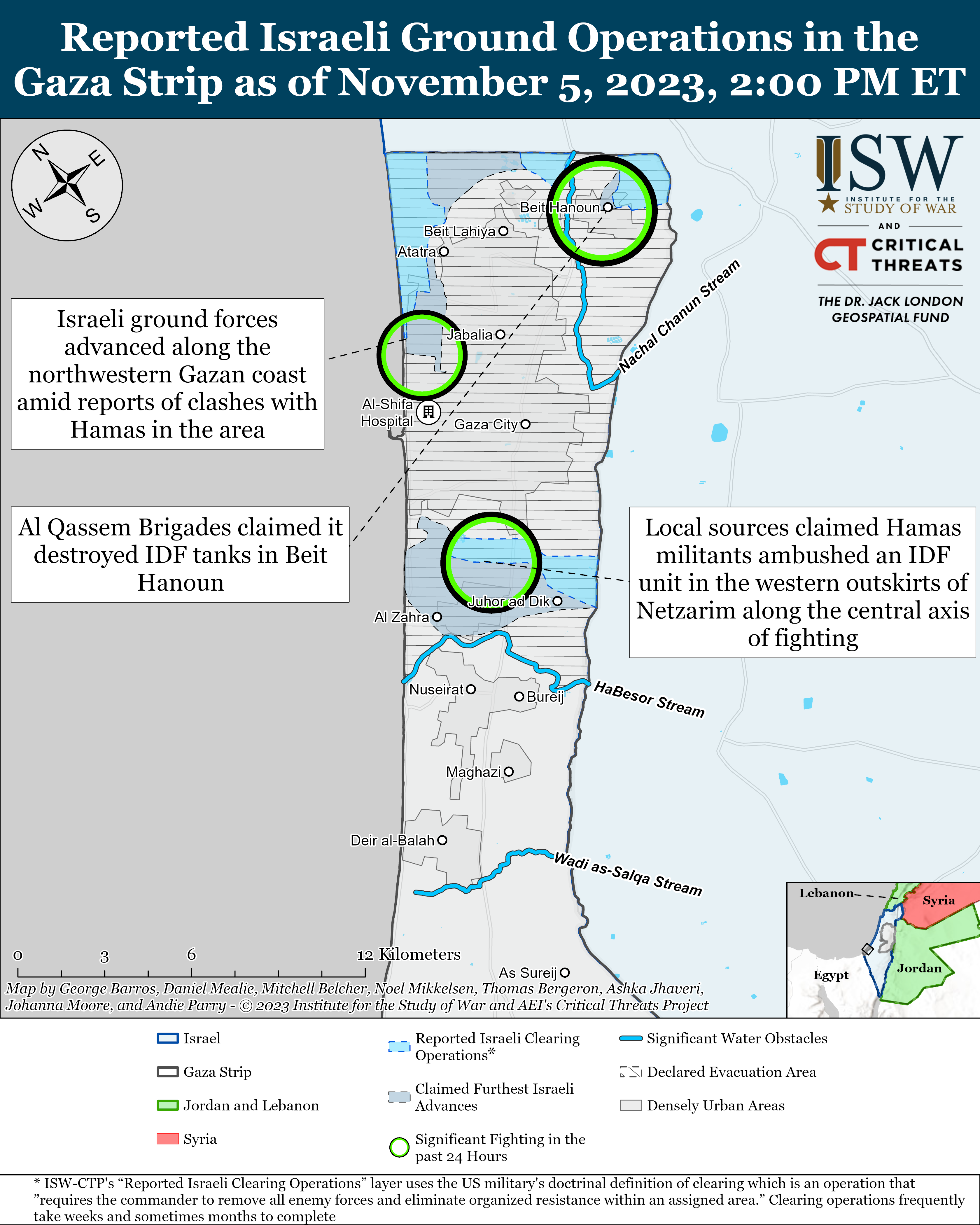 Gaza Clearing Map November 5%2C2023 2 
